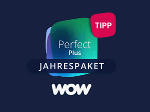 Zum Beitrag: waipu.tv Perfect Plus Angebot im Jahrespaket mit WOW Filme & Serien 12 Monate für je 5,99 € im Monat − aber mit Häkchen