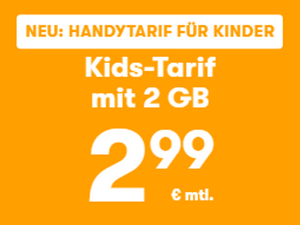 winSIM Kids-Tarif für Kinder (2,99 € Grundgebühr)